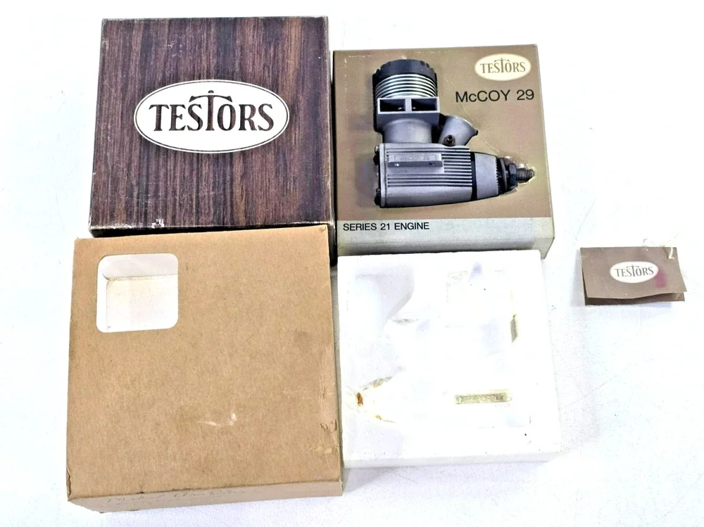 Vintage Testors McCoy 29 Series 21 Nitro Glow Fuel RC Airplane Motor NOS